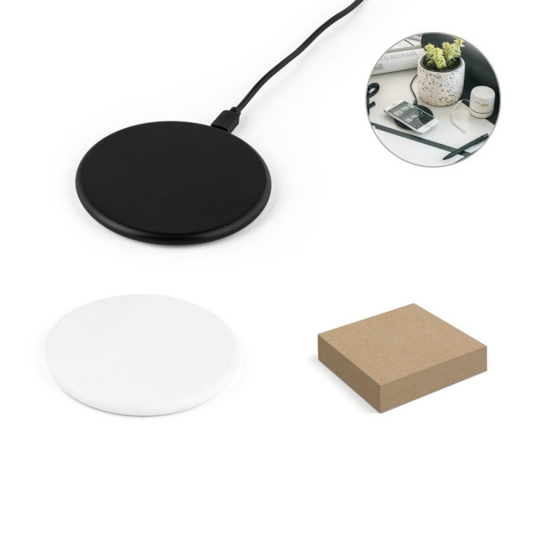 SOVERY. Schnelles 10W wireless Ladegerät aus Recyceltes ABS (100% rABS)